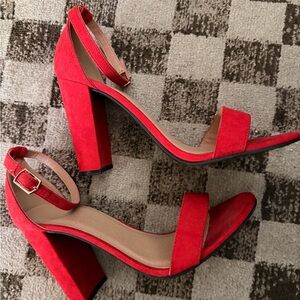 Charlotte Russe Vibrant Red Heels